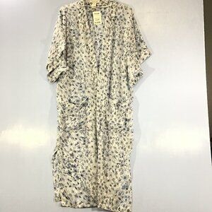 Rachel Zoe Blue and White Sheer Long Kimono